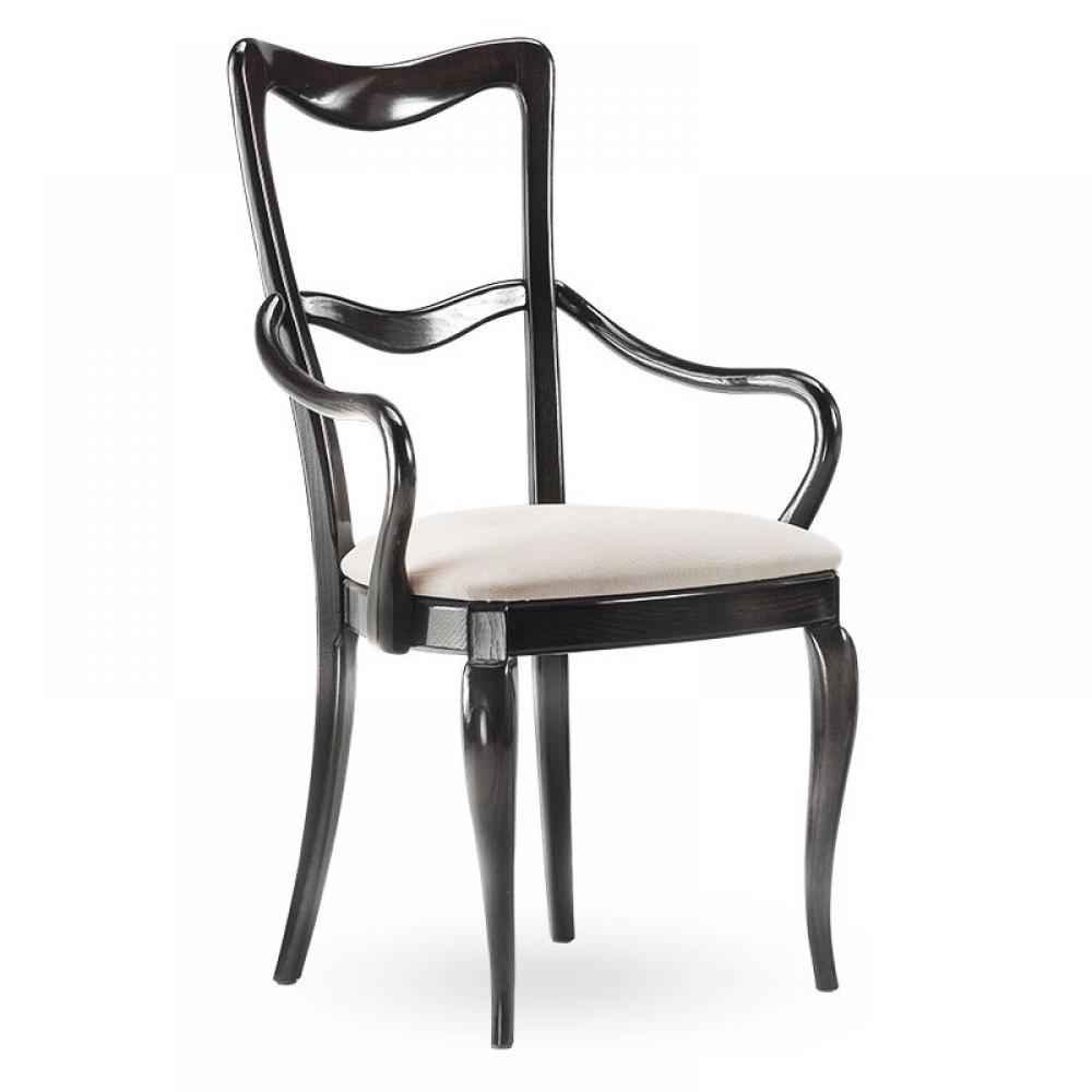 tomorfa fekete karfas etkezoszek polgari elegans klasszikus mediterran egyedileg karpitozott szek fenyes etkezo nappali asztal toszkan olasz butorok lameridiana lakberendezesi bolt kenyelmes minosegi etterem bar bisztro.jpg
